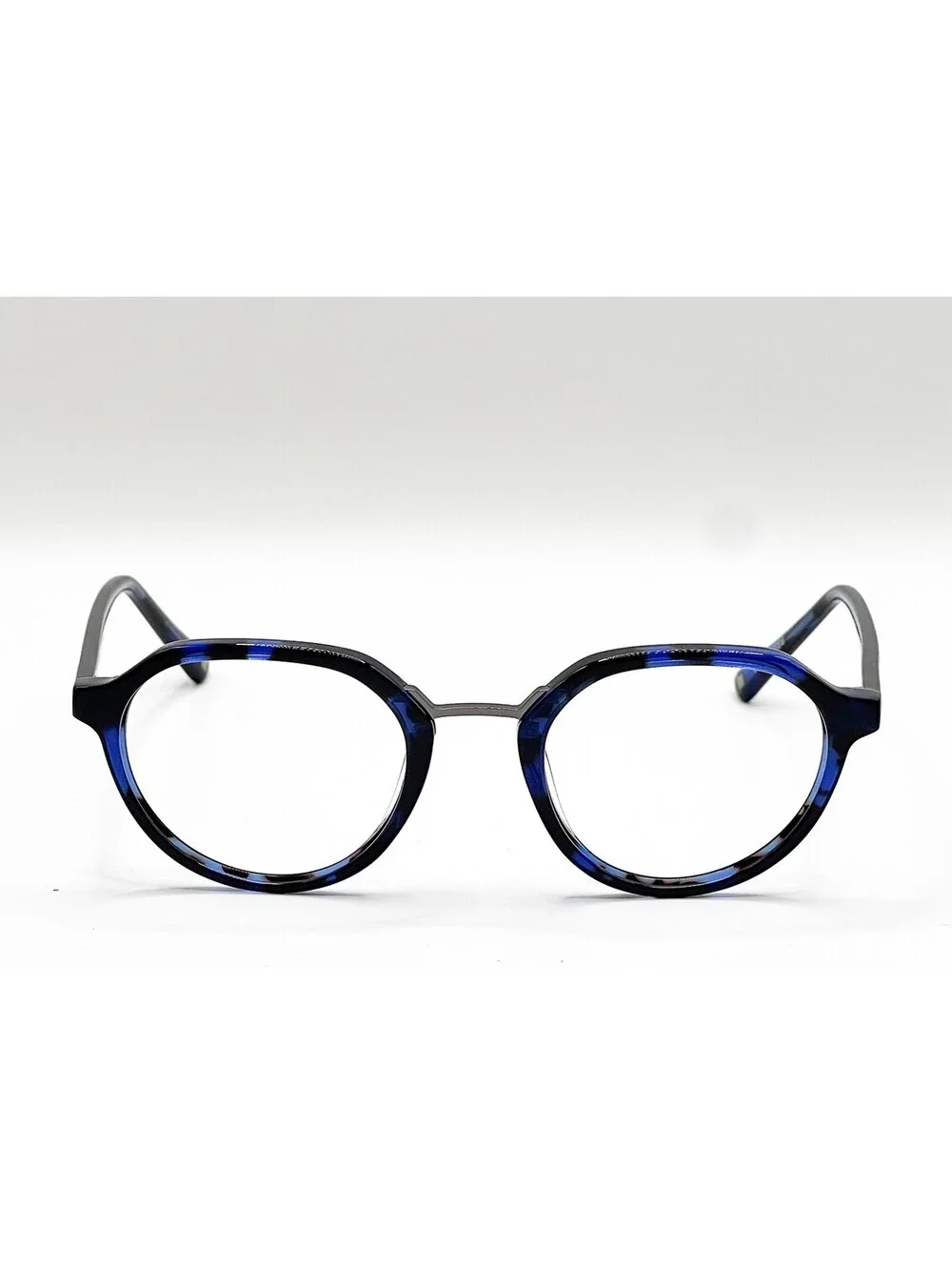 Muse 35-001889 Blue Brown Tortoise Rectangle Authentic Eyeglass Frames 47-20-145